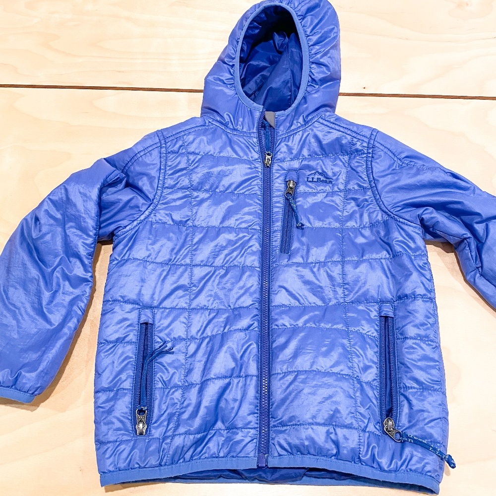 LL Beans Girls Packaway Jacket